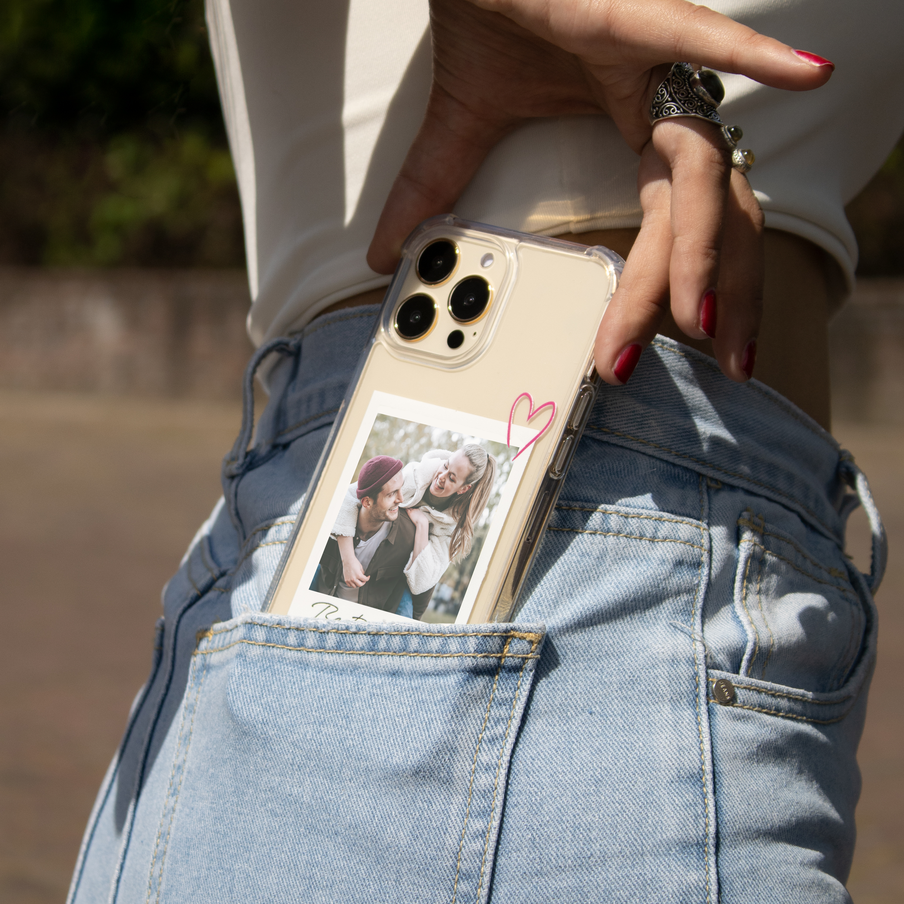 Polaroid - priehľadné puzdro na telefón